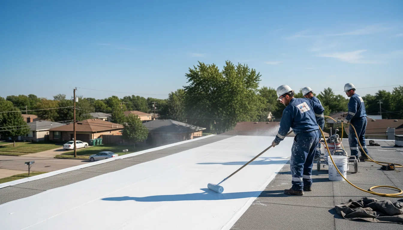 Commercial roof coating in Freeburg, IL near me